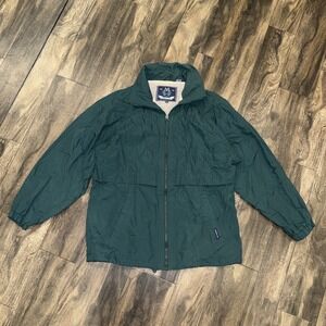 Vintage Members Only Full-Zip Windbreaker Jacket Green Men's Size M